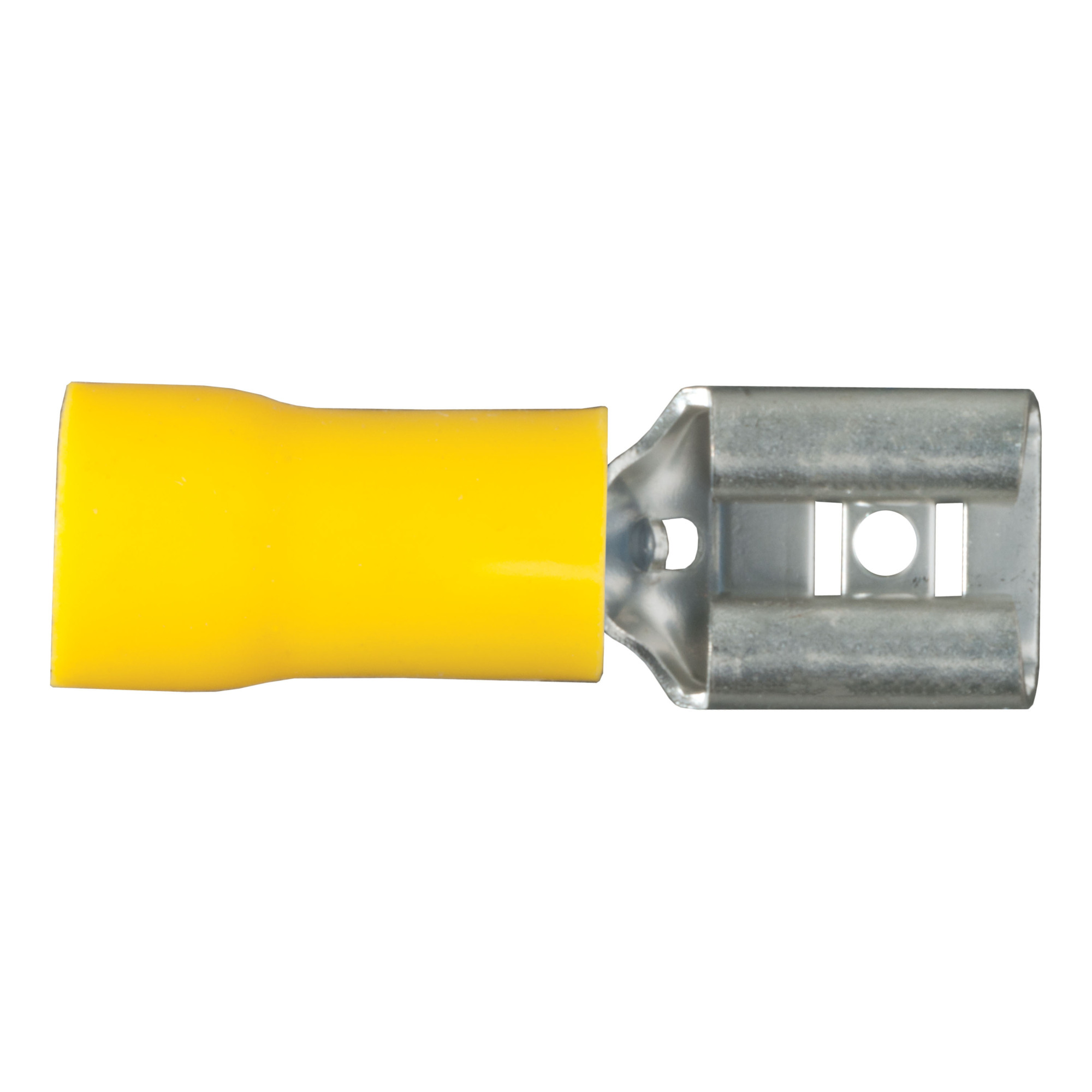 Curt Manufacturing Yellow Vinyl-Insulated Female Wire Quick Connectors — 12-10 Gauge, 100-Pack, Model# 59593